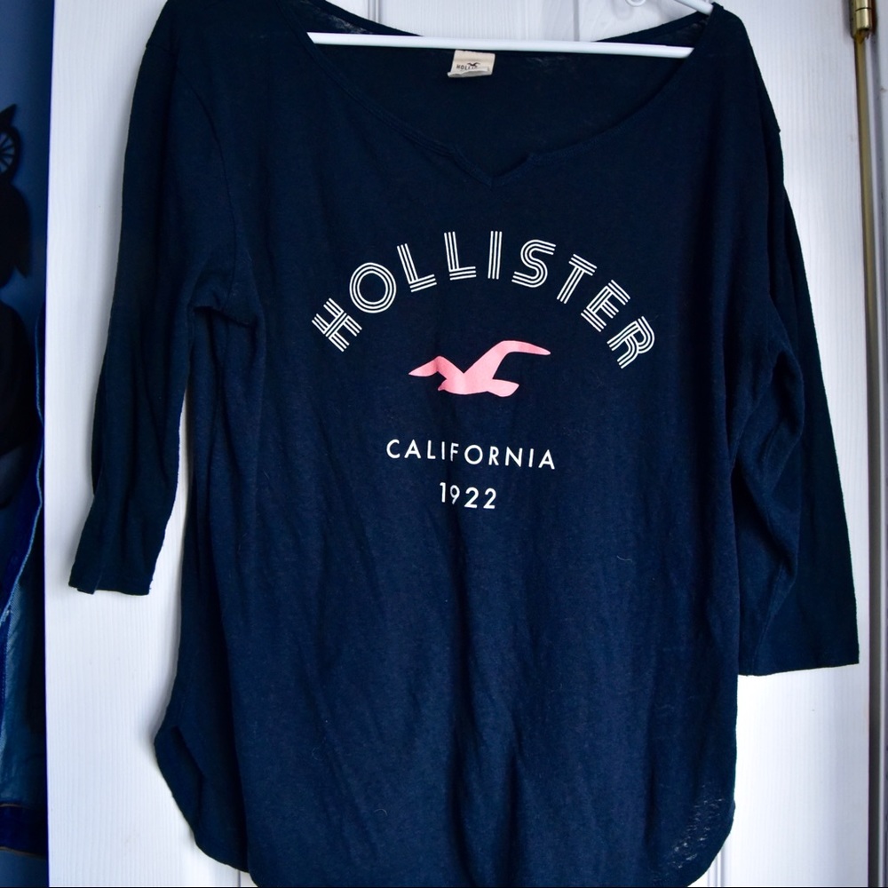Hollister 3/4 length tee